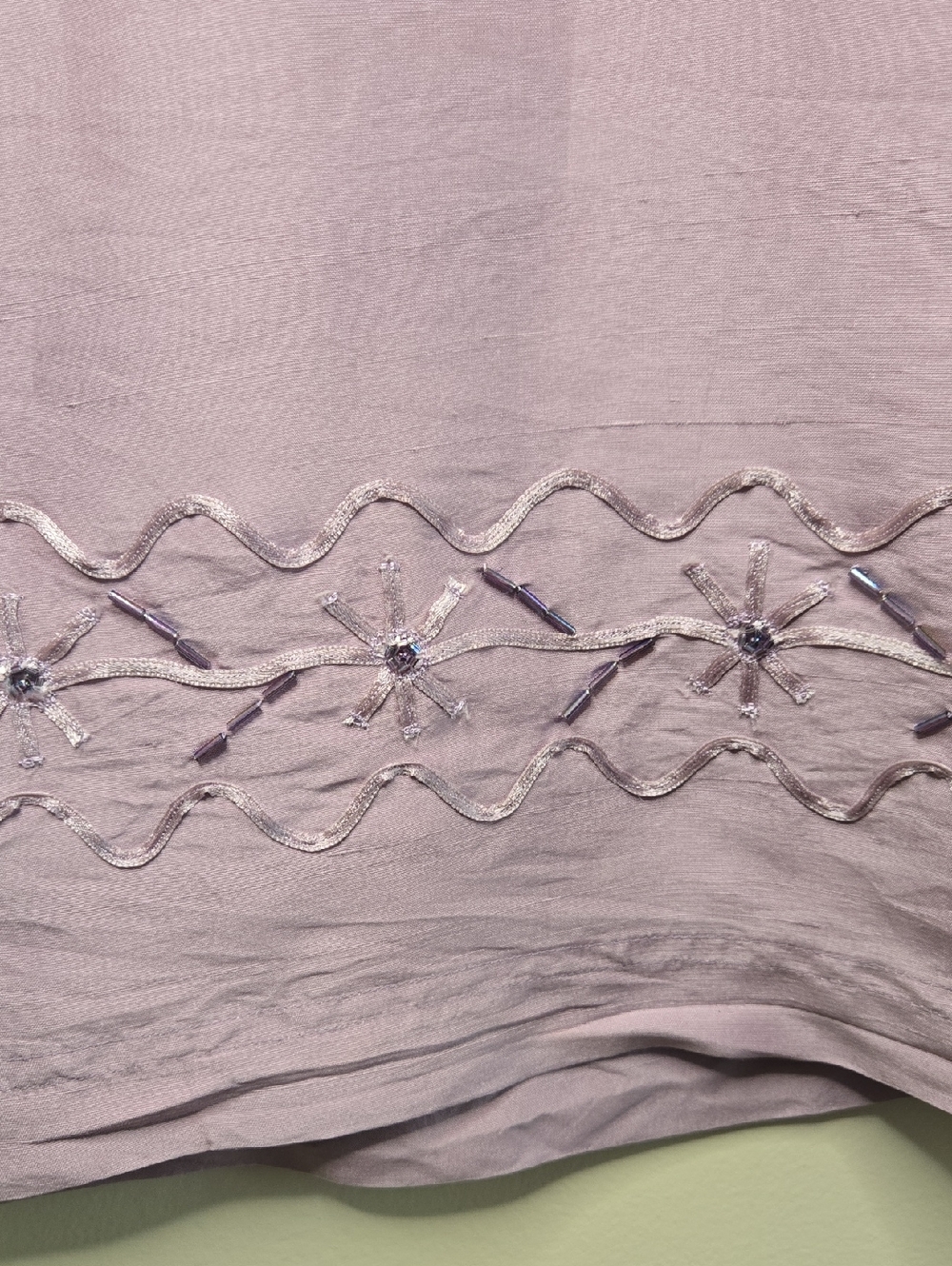 Vintage Lavender Silk Maxi Slip Skirt Romantic Minimalist Y2K Fairycore‎ - Picture 3 of 9